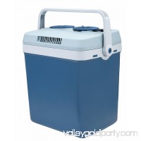 Knox 34 Quart Electric Cooler/Warmer with Dual AC and DC Power Cords (Blue)   